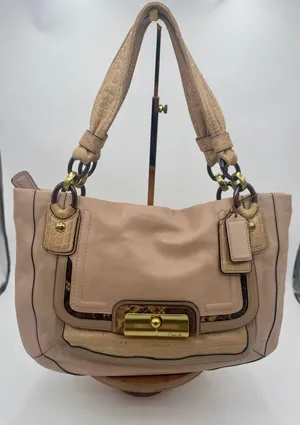 Coach Kristin Spectator Leather East West Zip Tote Bag thumbnail 1