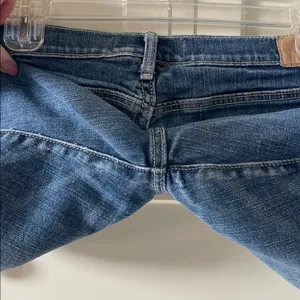 Abercrombie & Fitch Women’s Blue Denim Cutoff Shorts Distressed Hem - Stretch 6 thumbnail 5