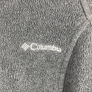 COLUMBIA Charcoal Gray Fleece Full Zipper Jacket Small Casual Outerwear Neutral thumbnail 5