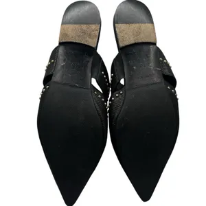 Anine‎ Bing Leather Daphne Black Studded Mules Flats Capsule Luxury Grunge 10 thumbnail 6