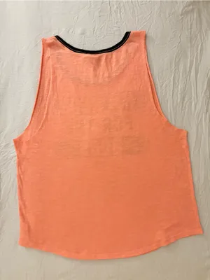 Victoria’s Secret Halloween I'M HERE FOR THE BOOS” orange & black graphic tank M thumbnail 3