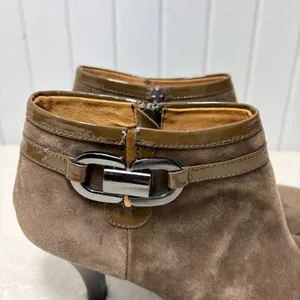 Sofft Brown Suede Ankle Booties with Buckle Detail Size 9M‎ thumbnail 2
