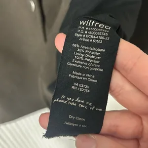 Aritzia Wilfred Mayet Crepe Jacket in Olive Green Size XXXS thumbnail 8