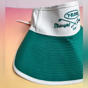 7-Eleven White Green Midnight Driving Golf Club Visor Cap Rare‎ HTF Adjustable thumbnail 3