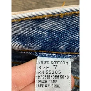 EUC Womens‎ Dakota Blue vintage high rise acidwash bow ankles jeans western SZ 7 thumbnail 4