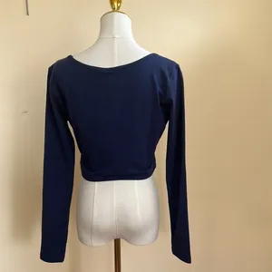 Jordan tight fit long sleeve crop top shirt thumbnail 2