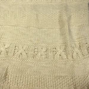 American‎ Eagle Sweater Women's XS Cream Cable Knit Chunky Polyester Oversized thumbnail 8