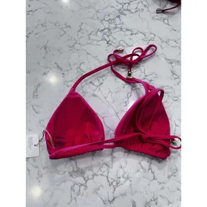 NWT Quince Magenta Italian Triangle Bikini Top Size Medium thumbnail 2