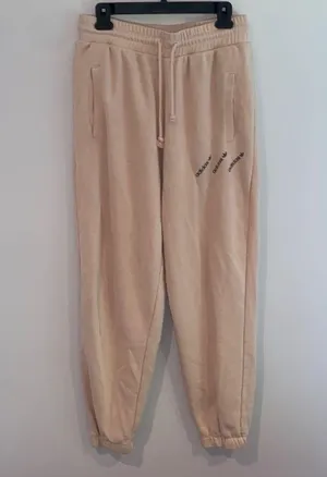 Adidas Originals 'Logomania' triple logo joggers in blush thumbnail 5