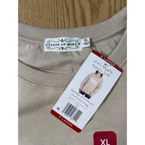 New Women’s State of Mind Dog Mom Sweatshirt Tan Oatmeal size XXL thumbnail 4