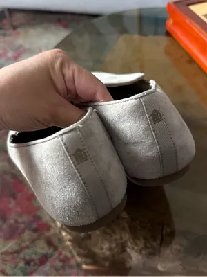 Birdies Starling Suede Flat Loafer in Stone Suede 7.5 thumbnail 2