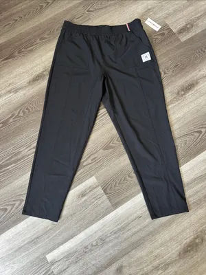 Tommy Hilfiger Black Elastic-Waist straight leg Pants thumbnail 2