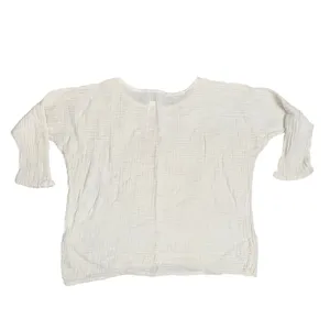 Prairie Underground Gauze Top Womens XS White Excellent Cotton Dolman Sleeve thumbnail 4
