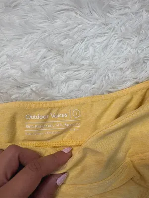 Outdoor Voices Yellow Skort - Women's Active Skirt thumbnail 2