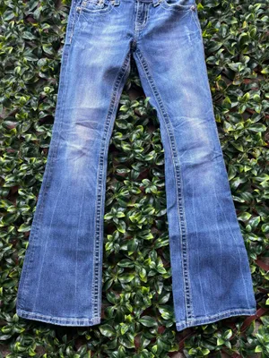 Miss Me Low-Rise Boot Stretch Jeans Signature Rhinestone Women’s Denim 28 thumbnail 3