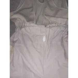 FP Movement Free People Hot Shot Cargo Romper Off White Mesh V-Neck Xs thumbnail 4