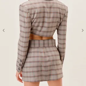 For Love And Lemons Gray Plaid Mini Skirt thumbnail 2