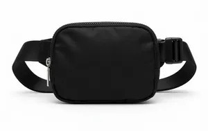 Trendy Queen Black Fanny Pack Waist Bag Crossbody Adjustable Strap NWT thumbnail 1