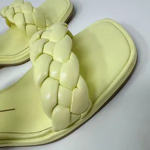 NEW Dolce Vita Ronin Light Yellow Double Braided Strap Sandal Size 6 MSRP $115 thumbnail 7