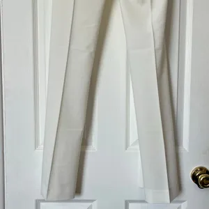 Miss Me White Trousers w/Shell Sequin Belt - Size S - NWT thumbnail 6