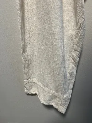 OH MY GAUZE! Cream Elastic Waist Cropped Pants, 100% Cotton, Size 2 (L/XL) thumbnail 4