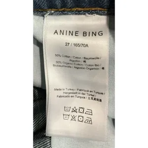 ANINE BING Benson High Rise Straight Leg Jeans Marine Blue Size 27 M $290 thumbnail 6