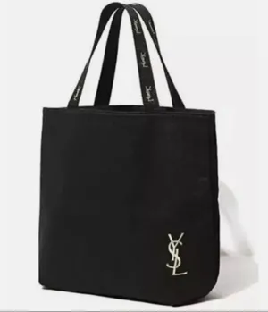 Yves Saint Laurent NEW  Parfums Black canvas Tote Bag thumbnail 4