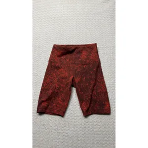 Lululemon Wunder High Rise Biker Shorts Red Lava Wash Size 4 LW7BR8S thumbnail 3