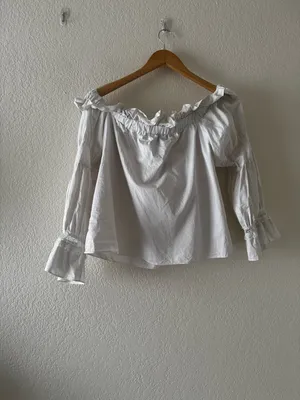 ALEXIS Ellen Off The Shoulder Top in White thumbnail 6