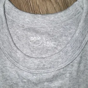 Aerie Grey Ribbed Tank thumbnail 2