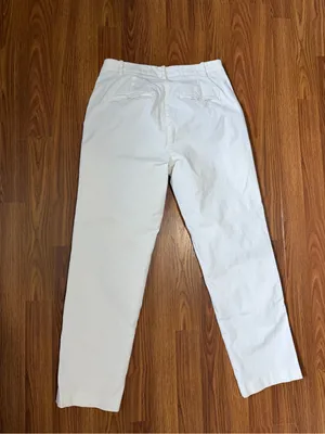 Vince Cotton White Chinos Preppy Costal Neutral Pants 4 thumbnail 3