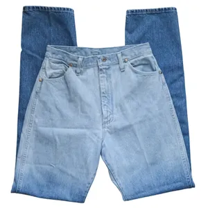 Vintage Wrangler Jeans Cowboy Cut Ombre Dip Dyed Made‎ in USA Size 11x34 14MWZ thumbnail 5