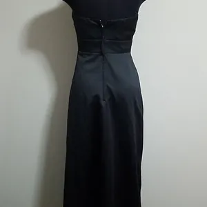 Alfred Angelo Black Strapless Satin Formal Dress (2) thumbnail 5