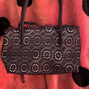 Mini Victoria’s Secret bag black lace thumbnail 2