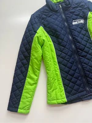 NFL Seahawks Quilted Coat Size Medium thumbnail 4