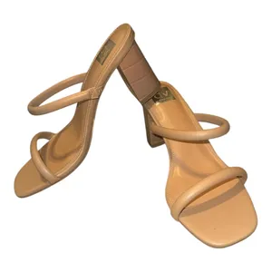 DV Dolce Vita Beige Halsty Block Heel Sandals, Size‎ 9.5 thumbnail 1