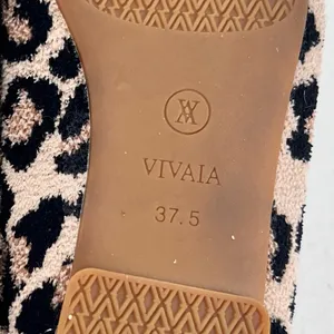 Vivaia Squared Toe Terry Knit Loafers Leopard Print Flat Comfy Shoe thumbnail 7