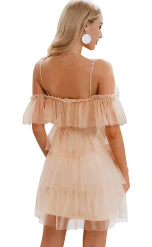 Amazon Tulle Ruffle dress thumbnail 3