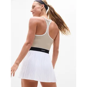 Athleta LP Power Serve Tank Dress Tennis Large Bright White Petite thumbnail 2