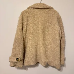 Free People Teddy Peacoat Size Medium Cream Jacket Sherpa So Soft thumbnail 8