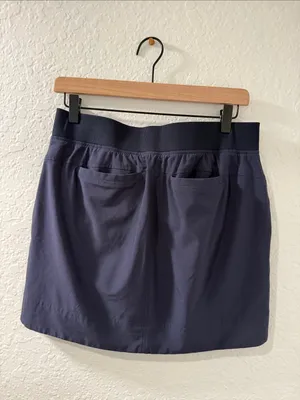 ATHLETA Navy Blue Athletic Skort w Mesh Shorts Size 6 thumbnail 6