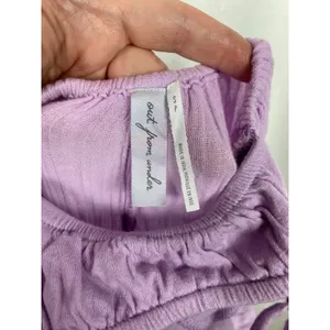 Urban Outfitters Out From Under Purple Gauze Cotton Jumpsuit Sz.S thumbnail 9