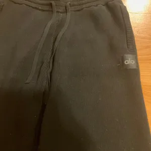 Alo Yoga Scholar Straight Leg Sweatpant Black L thumbnail 3