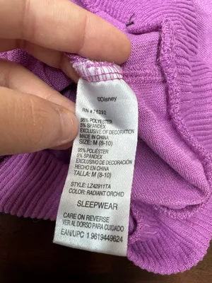 Disney The Nightmare Before Christmas Short Sleeve Purple Sleep Shirt Size Medium thumbnail 5