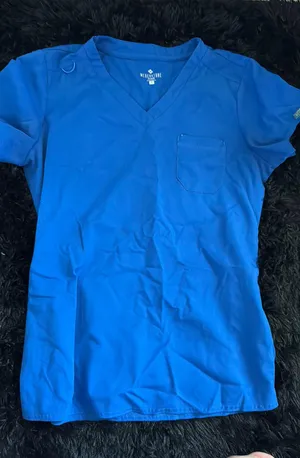Med couture Blue Scrub Top thumbnail 1