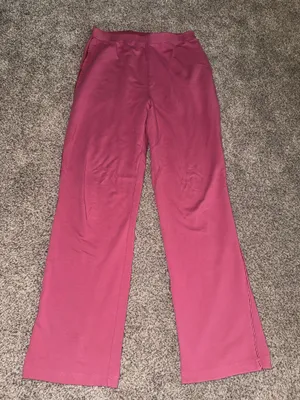 Sport Savvy Women's Pink Floral Embroidered Full Zip Jacket and Pants Set, Medium thumbnail 8