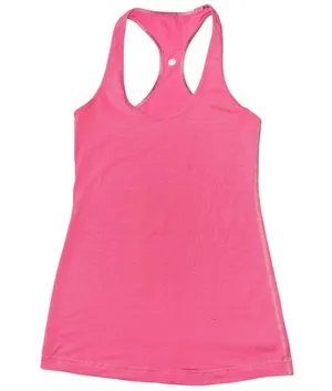 Lululemon Women’s Size 6 Wee Stripe Dine Flash Pink Daily Racerback Tank Top thumbnail 3