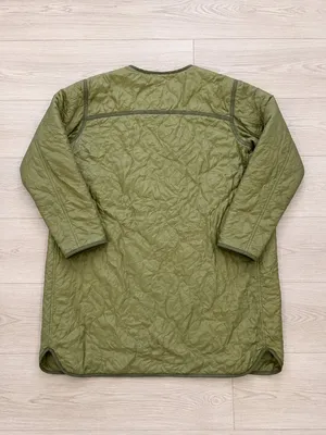 Lululemon Insulated Quilted Long Bomber Heathered Juniper Green Sz 2 Puffer thumbnail 2