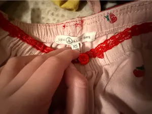 Love peace and lazy days strawberry and rose pjs thumbnail 5