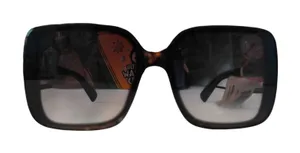 Tahari Tortoise Square Oversized Sunglasses Textured Lattice Arms TH815-TS NEW thumbnail 1